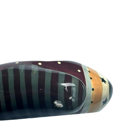 Williraye Studio Hand Painted Whimsical Mitten Tealight Candle Holders Folk Art - Picture 6 of 8